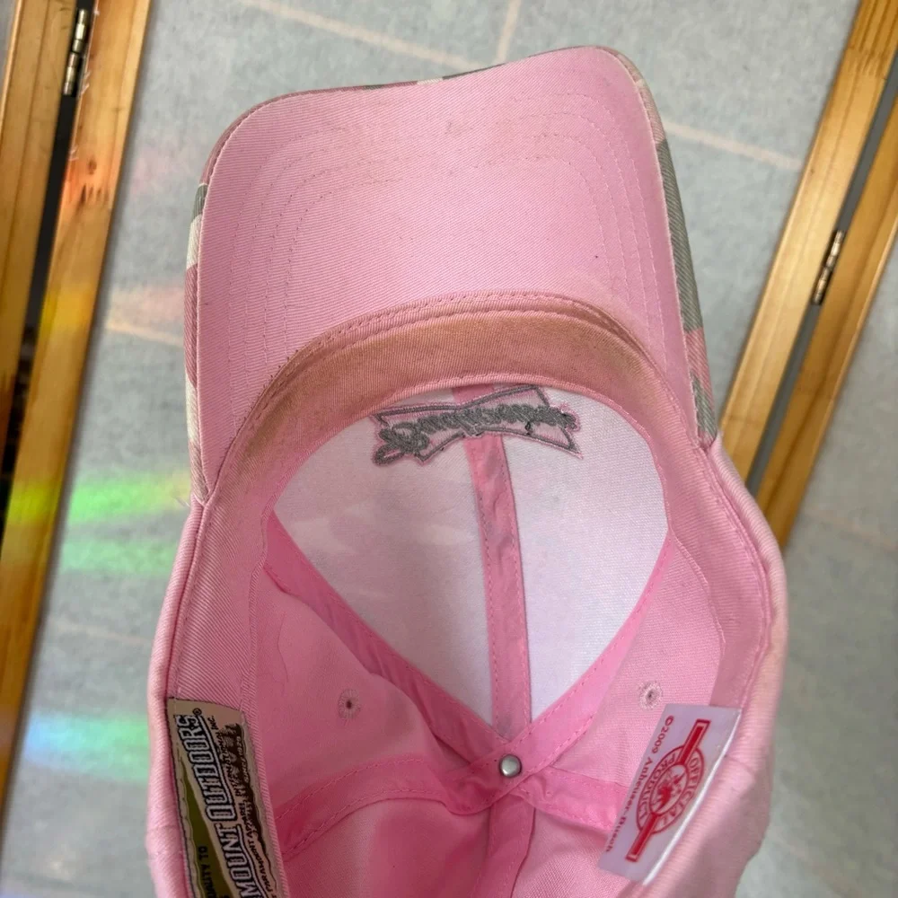 Pink Camo Budweiser Baseball Cap Hat Adjustable Strap